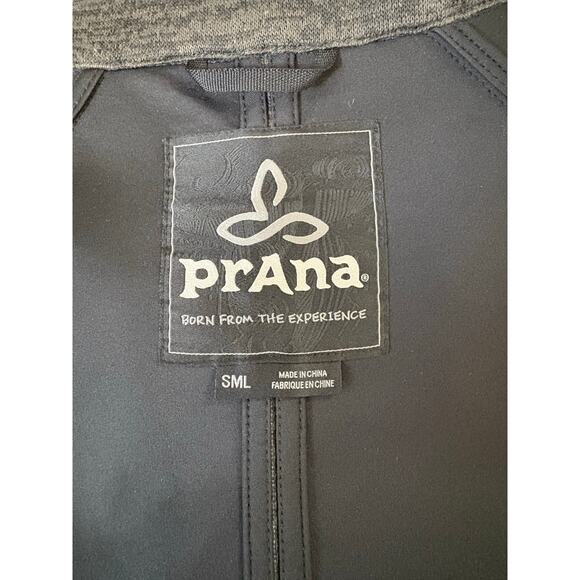 PrAna Marabelle Softshell Moto Jacket Heathered Gray Small - Picture 7 of 7